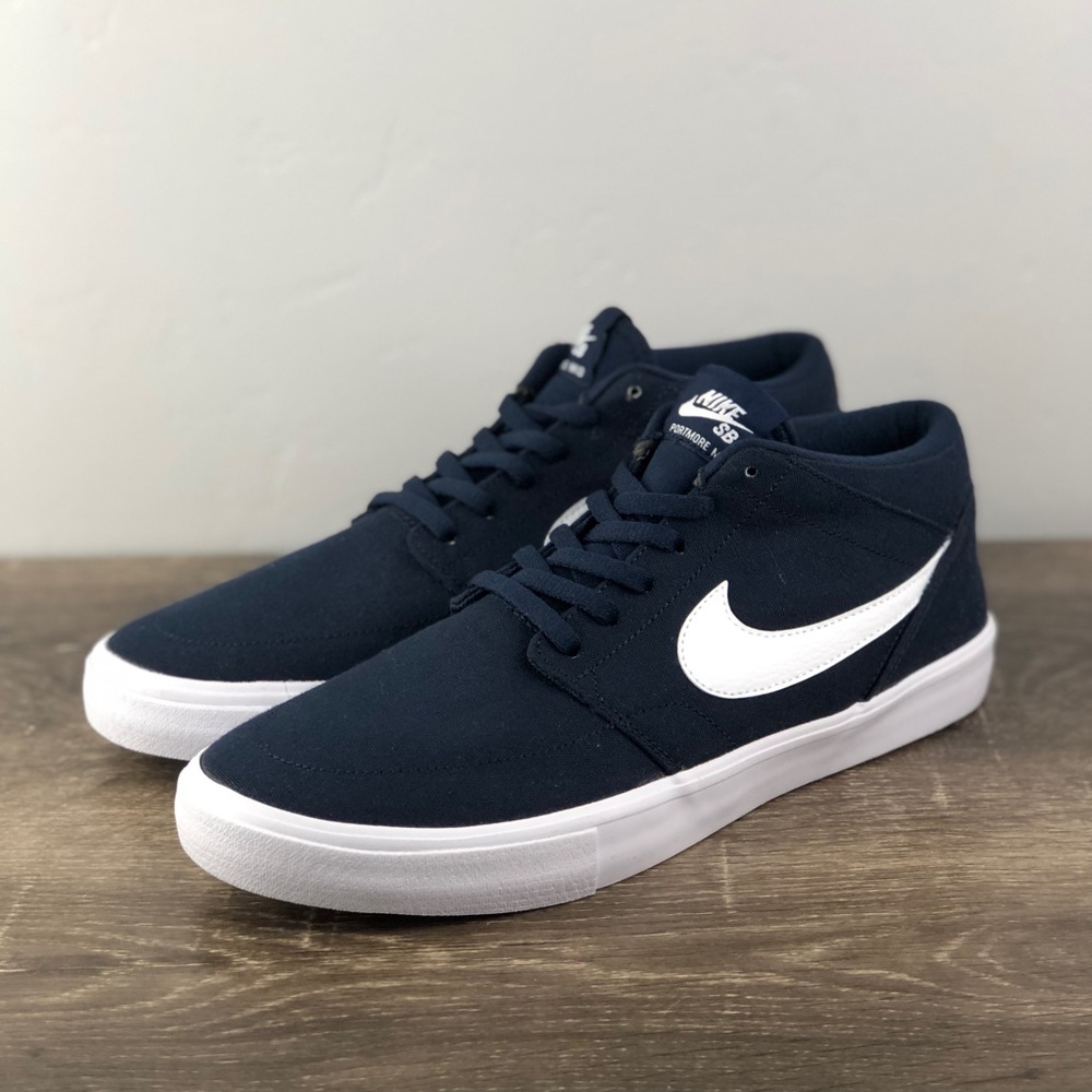 NEW Nike SB Portmore II Mid Men's Skate Shoes - Picture 2 of 5